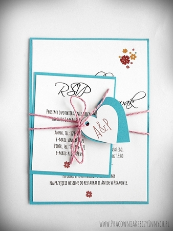 Zaproszenie ślubne w formie karty + RSVP (4)