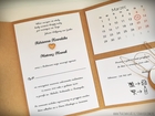 Rustykalne zaproszenia folderowe z kalendarzem (2)