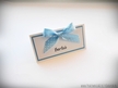 Winietki z kokardką w kropki/kratkę /RIBBON/ (6)