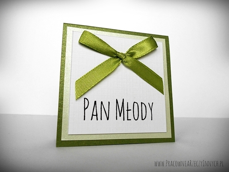 Kolorowe winietki z kokardą /RIBBON/ (2)