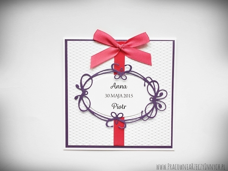 Eleganckie zaproszenia z ażurowym ornamentem (3)