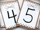 Numery stołów lub inne tabliczki w rustykalnym stylu (2)
