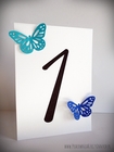 Numery stołów z ażurowymi motylkami /BUTTERFLY/ (3)