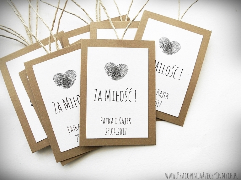 Rustykalna zawieszka z odciskiem