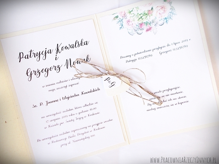 Boho zaproszenia kwiatowe (18)
