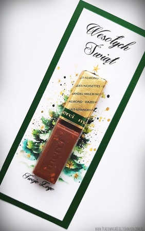 Etykiety pod czekoladki Merci z motywem świątecznym (5)