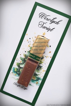Etykiety pod czekoladki Merci z motywem świątecznym (10)