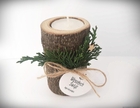 Świecznik drewniany świąteczny upominek dla klientów/pracowników/gości (2)