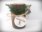 Świecznik drewniany świąteczny upominek dla klientów/pracowników/gości (1)