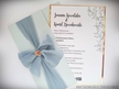 Eleganckie zaproszenia ze wstążką szyfonową na Ślub (23)