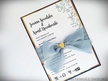Eleganckie zaproszenia przewiązane szyfonową wstążką (6)