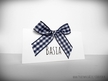 Winietki ze wstążką kropki/kratka /RIBBON/  (1)